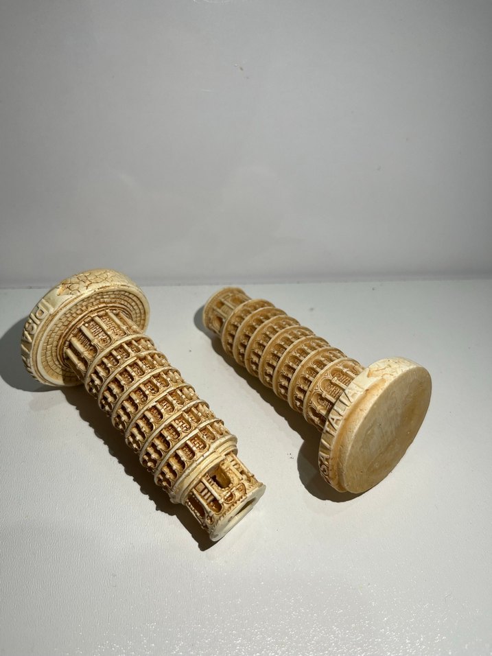 Bej Renk Eğik Kule Biblo Seti PİSA KULESİ - Görsel 5