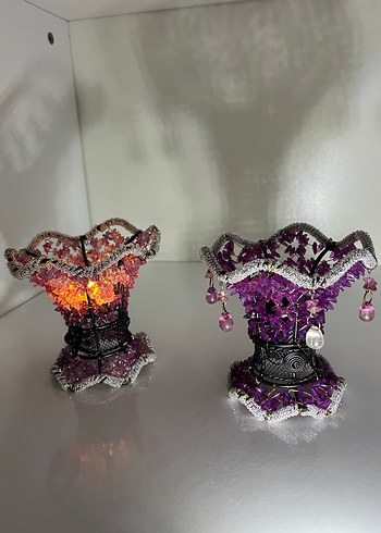 Mor Dekoratif Mumluk Seti - Görsel 4