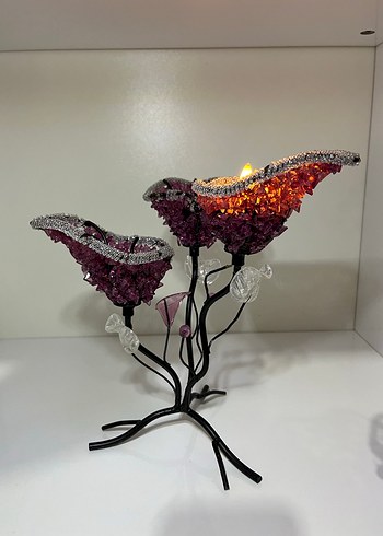 Mor Dekoratif Mumluk Seti - Görsel 2