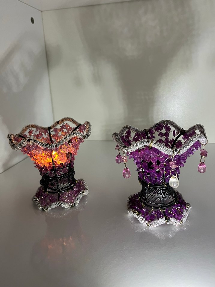 Mor Dekoratif Mumluk Seti - Görsel 4