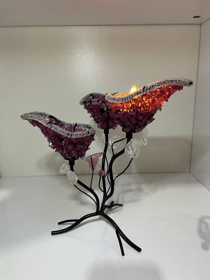 Mor Dekoratif Mumluk Seti - Görsel 2