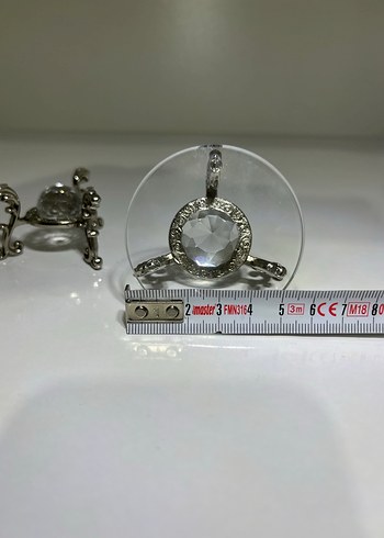 Parlak Beyaz Kristal Mumluk sunumluk - Görsel 8