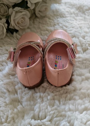 Pembe Tokalı Yılan Desenli Kız Babet - Görsel 3