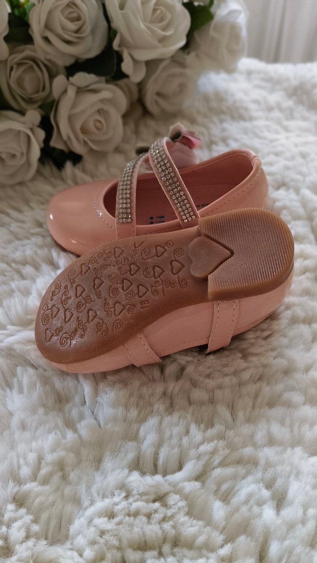 Pembe Tokalı Yılan Desenli Kız Babet - Görsel 5