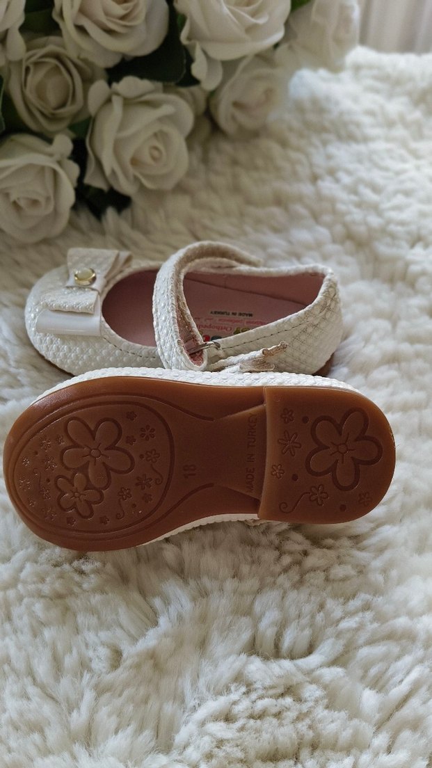 Kız Çocuk Beyaz Kemerli Ayakkabı - Görsel 5