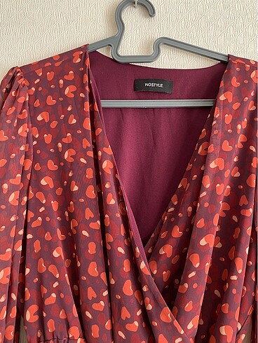 l Beden bordo Renk Ng style elbise