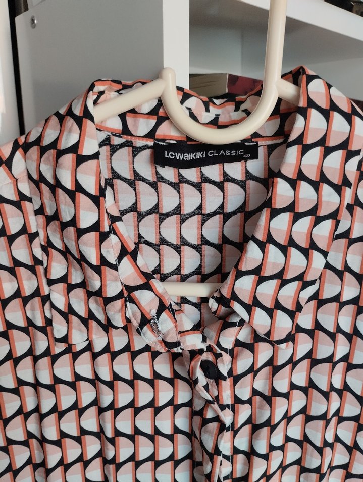 Düğmeli Uzun Hamile Tunik Gömlek - Görsel 3