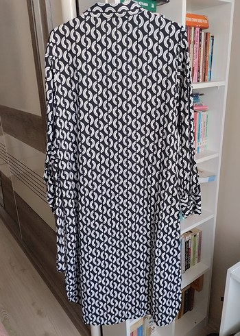 Gri Desenli Uzun Hamile Tunik - Görsel 3