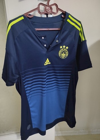 adidas orjinal fenerium dan alınma Erkek Lacivert Düğmeli Tişört - Görsel 2