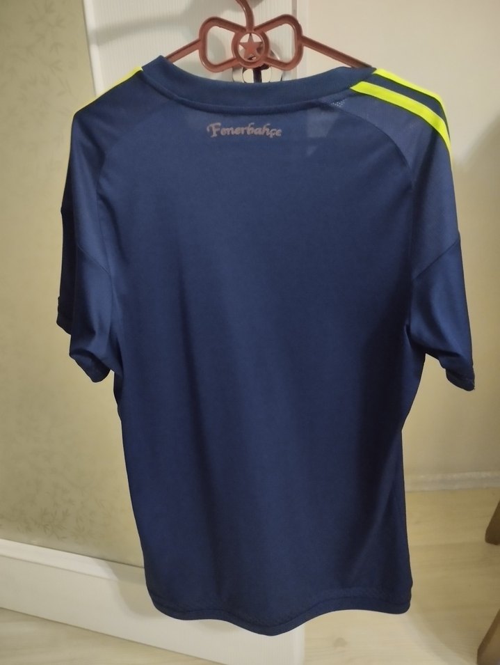 adidas orjinal fenerium dan alınma Erkek Lacivert Düğmeli Tişört - Görsel 3