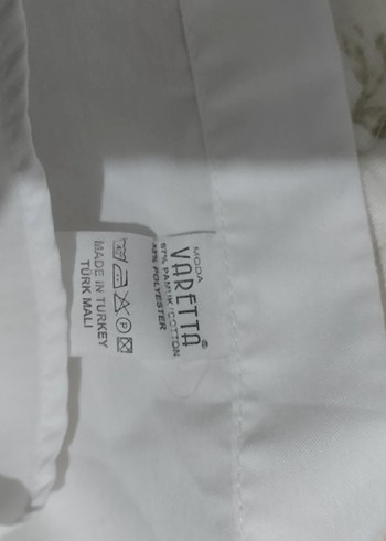 Erkek Beyaz Pamuklu Düğmeli Gömlek - Görsel 4