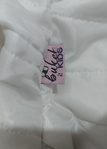 Kız Çocuk Beyaz Kürk Detaylı Ceket - Görsel 9