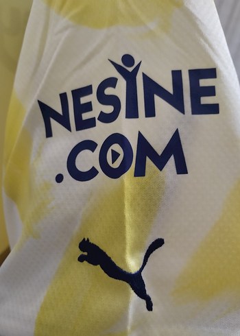 Sarı Batik Desenli V Yaka Erkek Tişört - Görsel 4