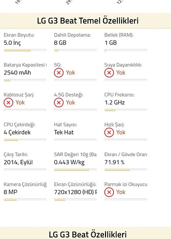 lg g3 beat telefon - Görsel 7