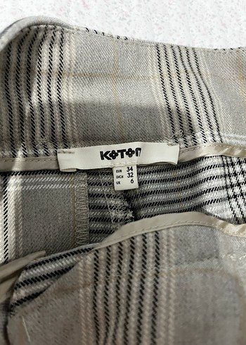 Gri Pileli Kadın Kumaş Pantolon - Görsel 2