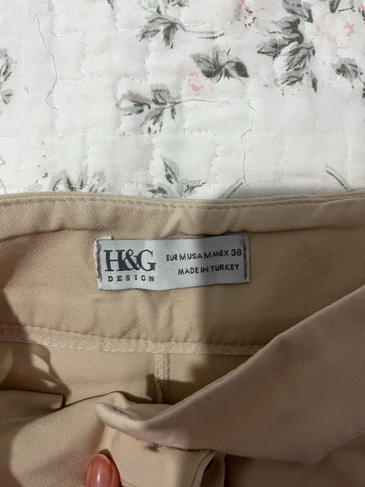 Bej Kumaş Pantolon - Görsel 2