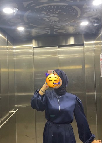 tesettür abiye lacivert - Görsel 2