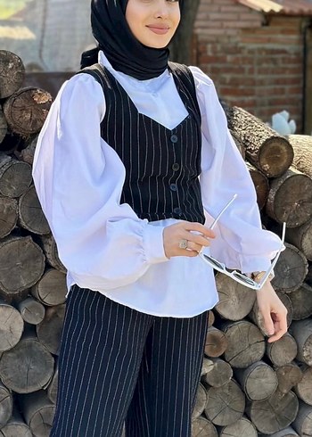 Çizgili alt üst takım gömlek hariç - Görsel 4