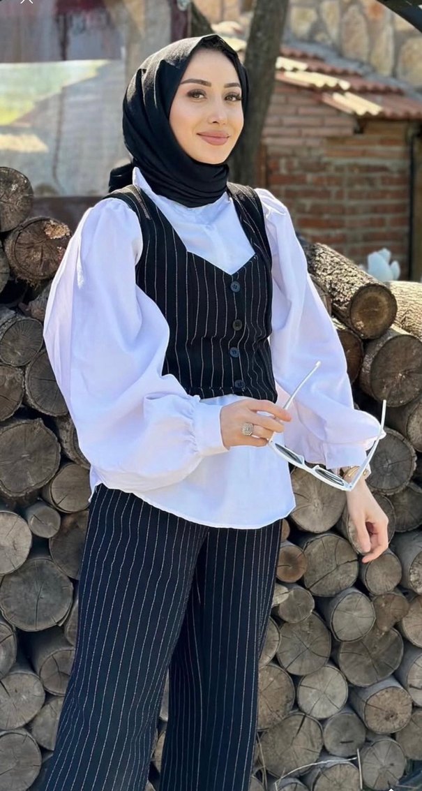 Çizgili alt üst takım gömlek hariç - Görsel 4