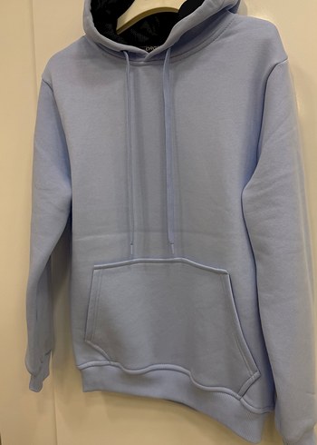 Mavi Kapüşonlu Rahat Kesim Sweatshirt/ Tüm Bedenler Mevcut - Görsel 4