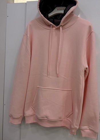 Pembe Sweatshirt, Rahat Kesim /Tüm Bedenler Mevcut - Görsel 3