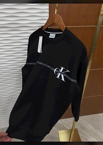 Calvin Klein Siyah Triko  Kazak Tüm Bedenler Mevcut - Görsel 2