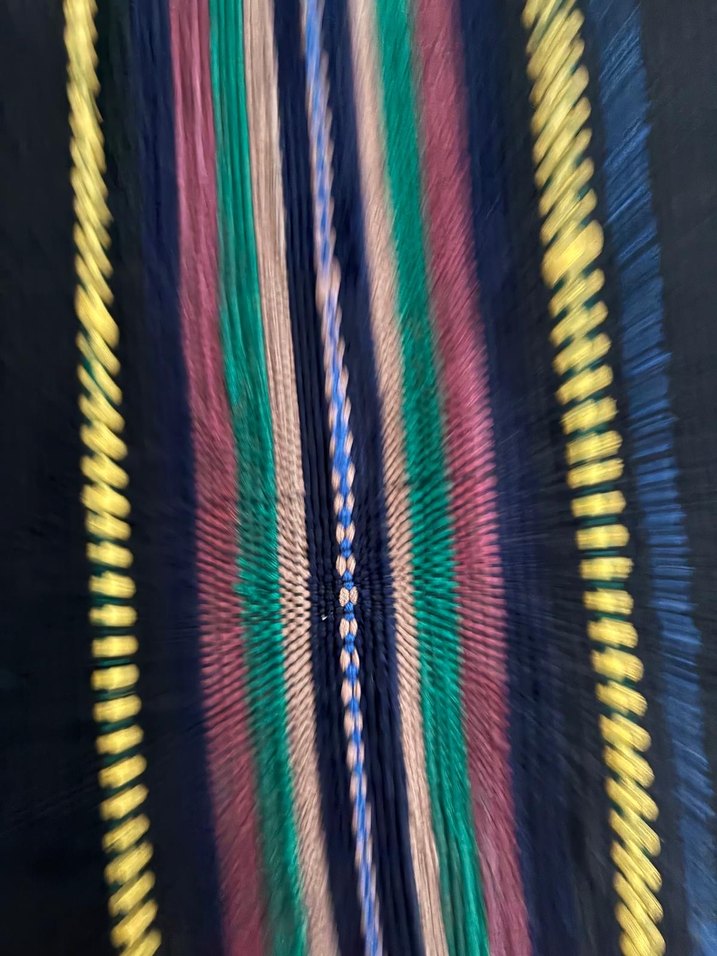 Yeni Çok Renkli Çizgili el dokuma kilim/halı 3.55/88 - Görsel 3