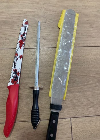 Pasta spatulası/palet bıçağı, hikmet bıçağı ve Bileyici hediye - Görsel 3