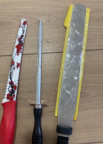 Pasta spatulası/palet bıçağı, hikmet bıçağı ve Bileyici hediye - Görsel 2