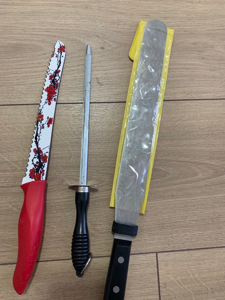 Pasta spatulası/palet bıçağı, hikmet bıçağı ve Bileyici hediye - Görsel 3