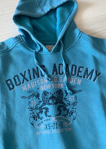 XSİDE turkuaz Mavi Baskılı SweetShort/hoodie - Görsel 3