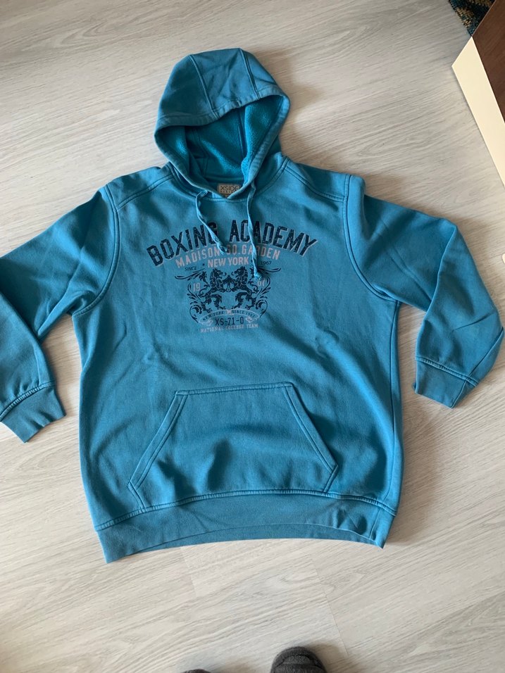 XSİDE  turkuaz Mavi Baskılı SweetShort/hoodie - Görsel 2