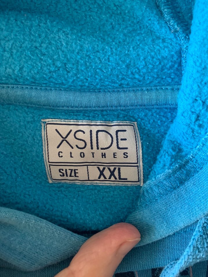 XSİDE  turkuaz Mavi Baskılı SweetShort/hoodie - Görsel 4