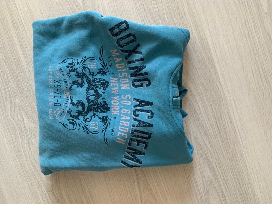 XSİDE  turkuaz Mavi Baskılı SweetShort/hoodie - Görsel 5