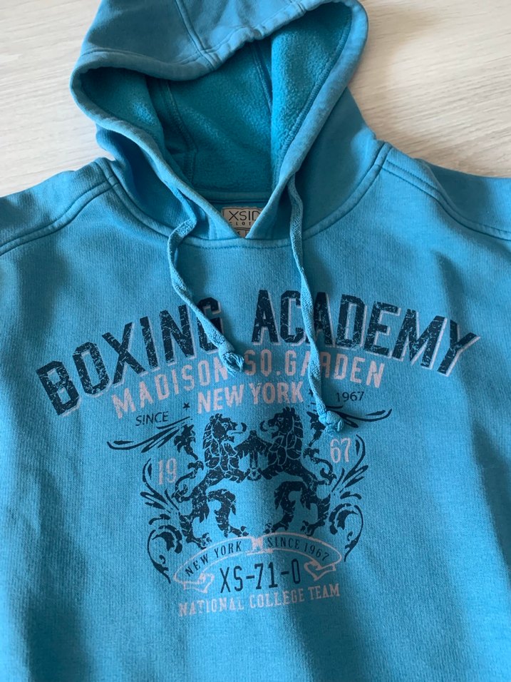 XSİDE  turkuaz Mavi Baskılı SweetShort/hoodie - Görsel 3