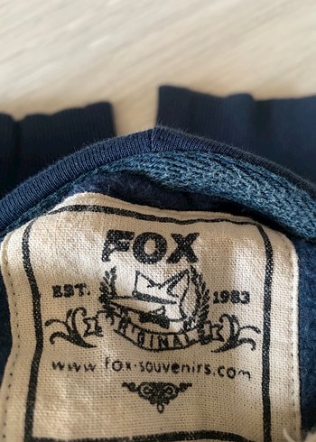 FOX marka Erkek Lacivert Kapüşonlu Baskılı Sweatshirt - Görsel 6