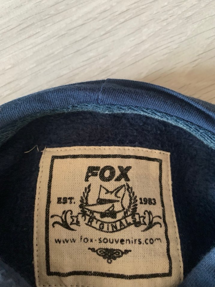 FOX marka Erkek Lacivert Kapüşonlu Baskılı Sweatshirt - Görsel 3