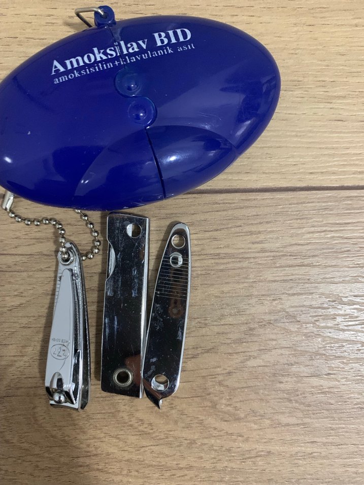 Mavi Renkli Mini Manikür Seti - Görsel 3