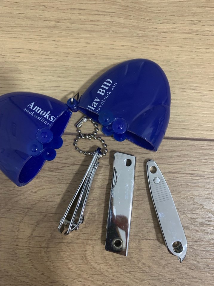 Mavi Renkli Mini Manikür Seti - Görsel 2