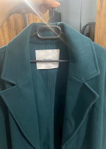 Düğmeli Midi Koyu Mavi Kaban - Görsel 5