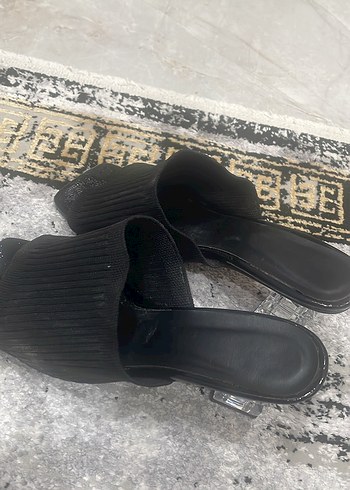 Siyah Kadın Stiletto Topuklu Terlik - Görsel 3