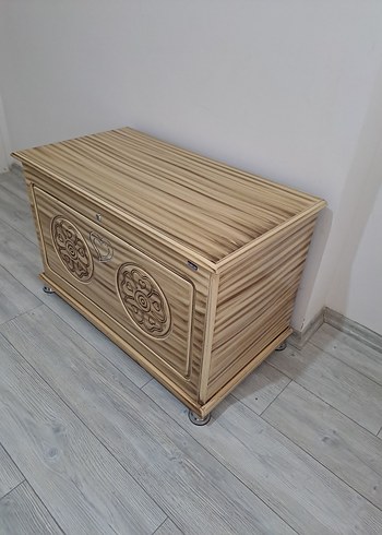 MDF Ahşap Çeyiz Sandığı - Görsel 2