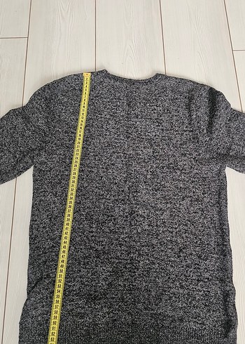 Gri Örgü Erkek Triko Kazak - Görsel 4