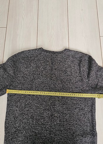 Gri Örgü Erkek Triko Kazak - Görsel 5