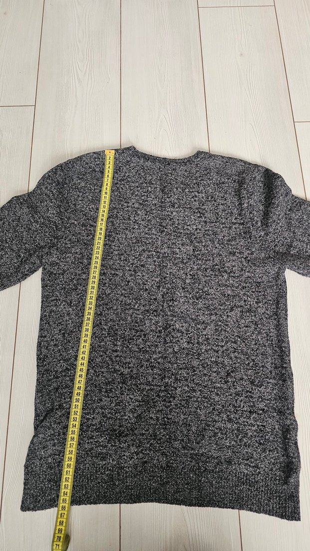 Gri Örgü Erkek Triko Kazak - Görsel 4