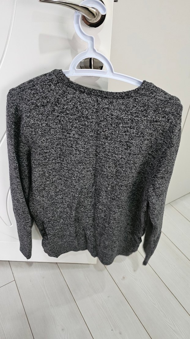 Gri Örgü Erkek Triko Kazak - Görsel 2