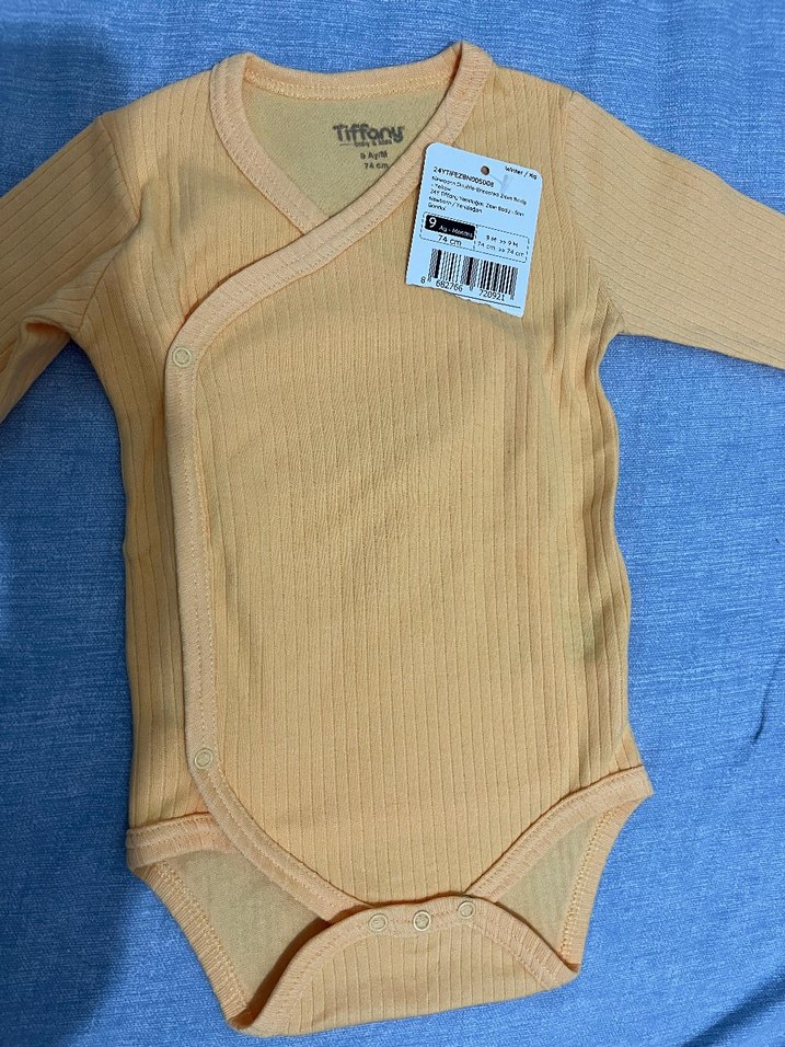 Tiffany Uzun Kollu Örme Bebek Body - Görsel 4