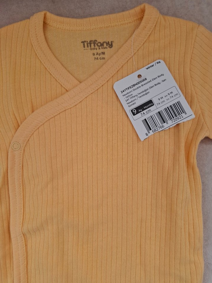 Tiffany Uzun Kollu Örme Bebek Body - Görsel 2