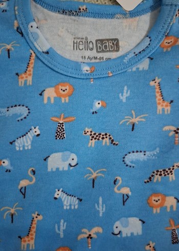 Erkek Bebek Body Uzun Kol Mavi - Görsel 3