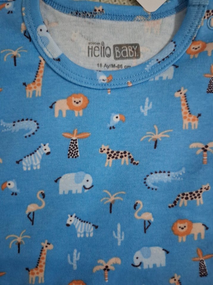 Erkek Bebek Body Uzun Kol Mavi - Görsel 3